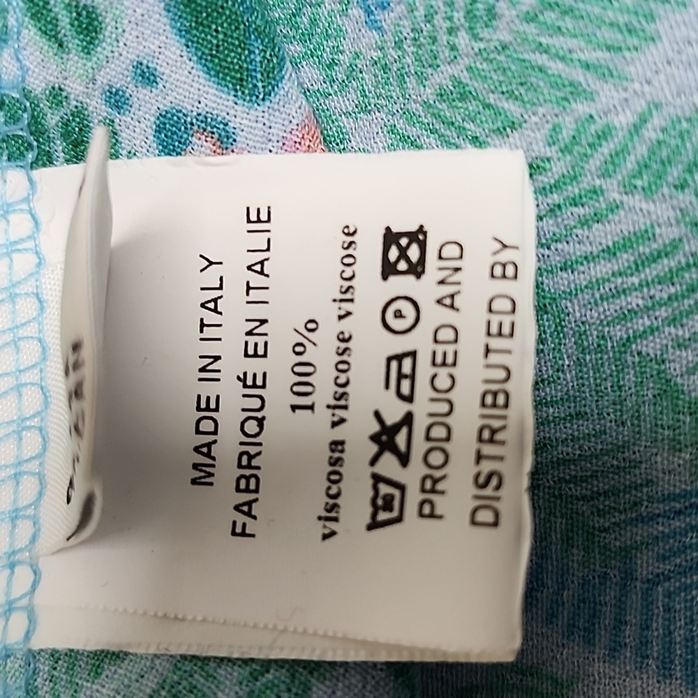 Ottod'ame midi dress Size 4/S tropical print - Picture 9 of 11